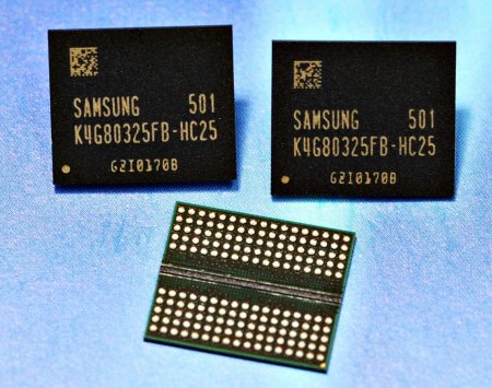 Samsung начинает массовое производство 8 Гб памяти GDDR5