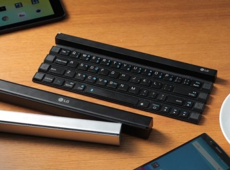 LG выпускает беспроводную сворачиваемую клавиатуру