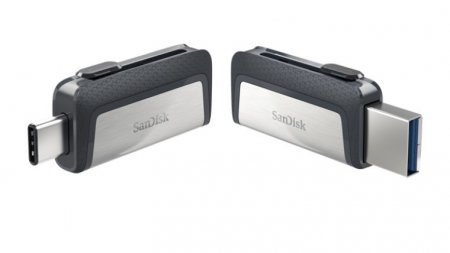 SanDisk выпускает флеш-накопитель с коннекторами USB типа A и C