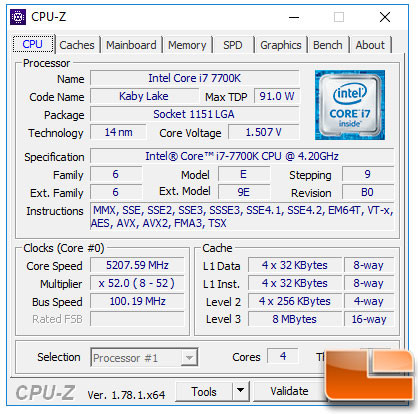 Материнская плата MSI Z270 автоматически разгоняет Core i7-7700K до 5,2 ГГц