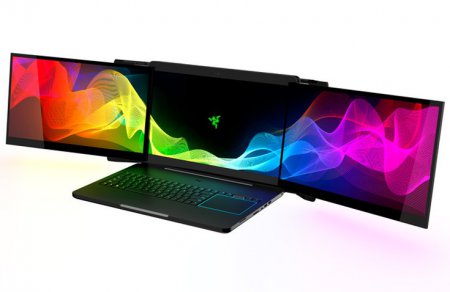 CES 2017: Калифорнийская Razer представила ноутбук с тремя дисплеями Project Valerie