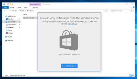 Windows 10 вскоре позволит запрещать установку приложений