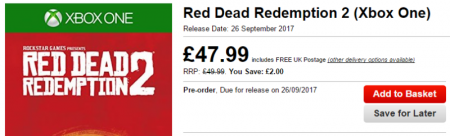Утекла дата выпуска Red Dead Redemption 2
