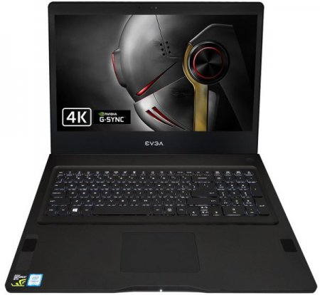 EVGA выпускает ноутбук с 4K экраном и G-Sync