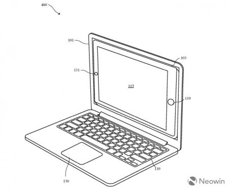 Патент Apple предлагает ноутбук на базе iPhone