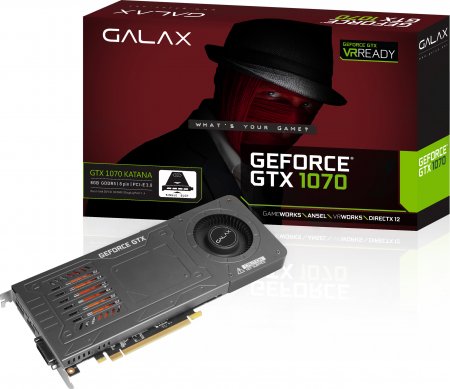 Galax представила GeForce GTX 1070 KATANA с однослотовой испарительной камерой