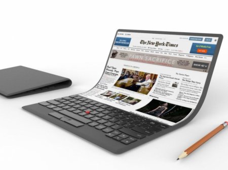 Lenovo представила планшет с гибким экраном