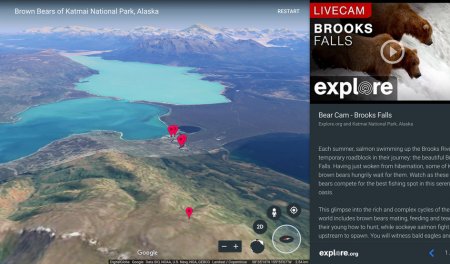 Google Earth теперь ведёт прямые трансляции