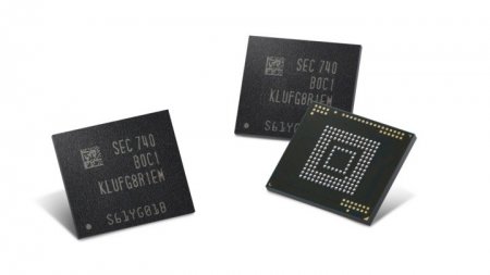 Samsung начинает производство 512 ГБ чипов eUFS