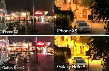 IPhone XS проиграл Galaxy Note 9 в качестве фото в режиме ночной съёмки