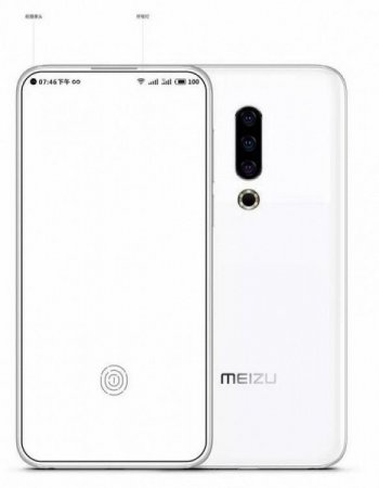 На рендере представлен смартфон Meizu 16S с тройной камерой
