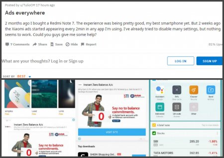 «Рекламофон»: пользователи Redmi Note 7 жалуются на засилье рекламы