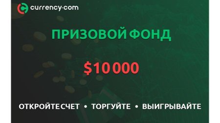 Currency.com проводит турнир трейдеров с призовым фондом $10 000