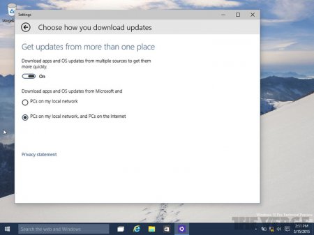 Windows 10 получит пиринговые обновления