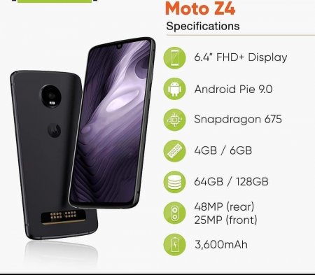 В Сеть «слили» полную комплектацию Moto Z4 и Moto Z4 Play с поддержкой 5G